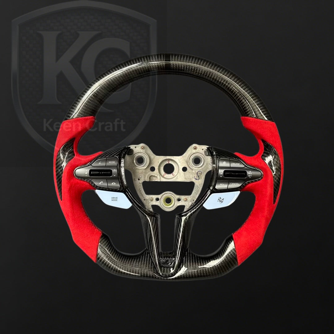 Hyundai 2020-2026 Elantra N / I20N / I30N Carbon Fiber Steering Wheel | Keen Craft