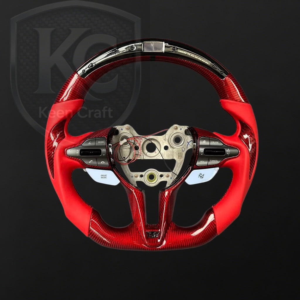 Hyundai 2020-2026 Elantra N / I20N / I30N Carbon Fiber Steering Wheel | Keen Craft