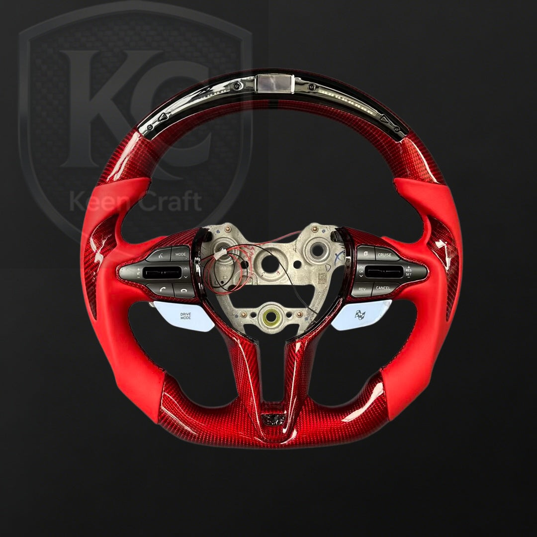 Hyundai 2020-2026 Elantra N / I20N / I30N Carbon Fiber Steering Wheel | Keen Craft