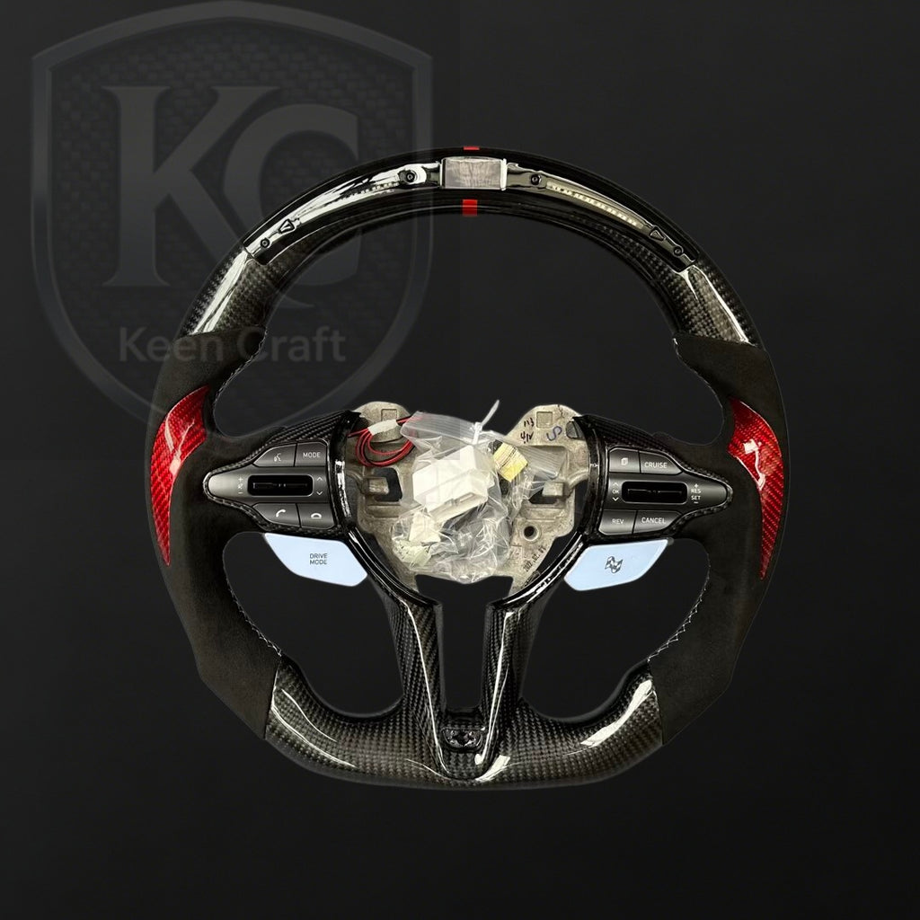 Hyundai 2020-2026 Elantra N / I20N / I30N Carbon Fiber Steering Wheel | Keen Craft