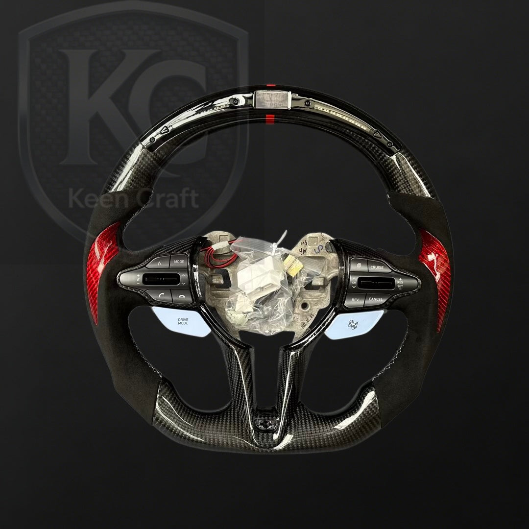 Hyundai 2020-2026 Elantra N / I20N / I30N Carbon Fiber Steering Wheel | Keen Craft