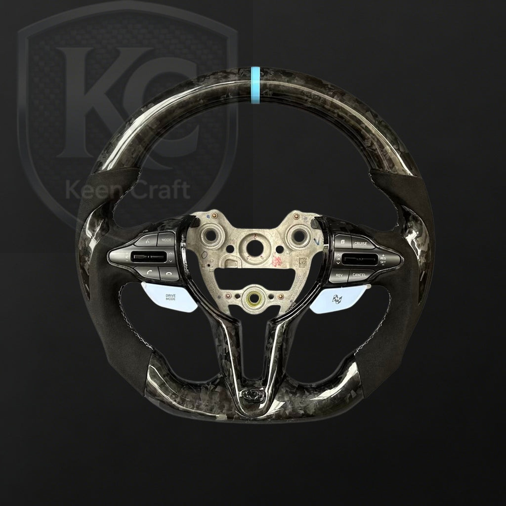 Hyundai 2020-2026 Elantra N / I20N / I30N Carbon Fiber Steering Wheel | Keen Craft