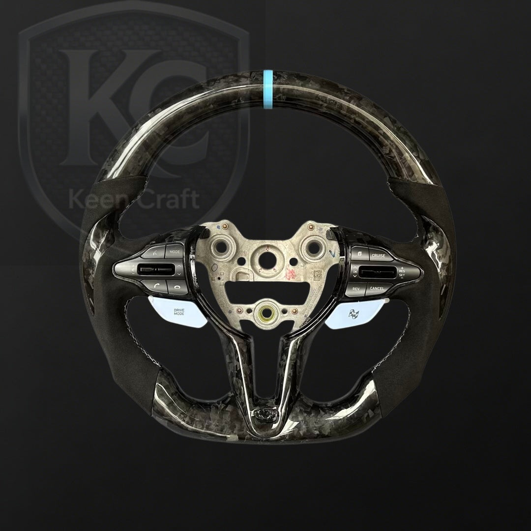 Hyundai 2020-2026 Elantra N / I20N / I30N Carbon Fiber Steering Wheel | Keen Craft