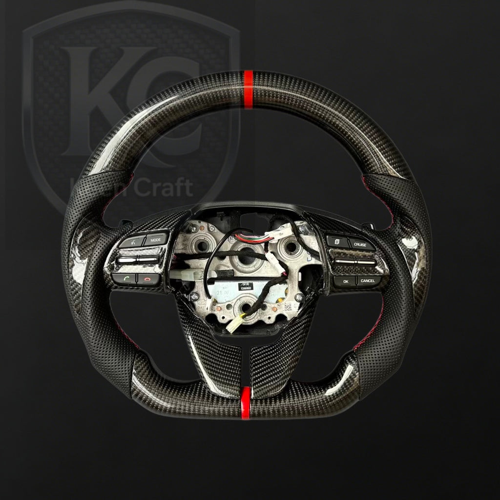 Hyundai Elantra 2017-2020 Carbon Fiber Steering Wheel | Keen Craft