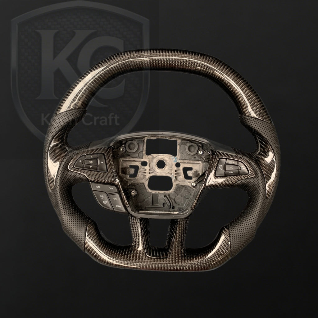 Ford 2015-2018 Focus Mk3 RS/ST Carbon Fiber Steering Wheel | Keen Craft