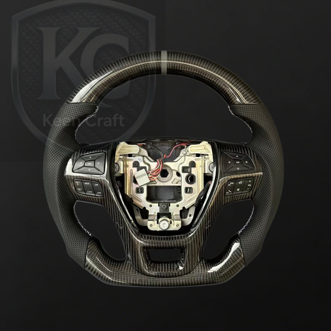 Ford 2013-2019 Taurus / 2011-2014 Edge / 2011-2019 Explorer / 2011-2020 Flex Carbon Fiber Steering Wheel | Keen Craft