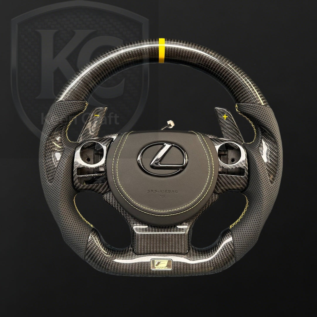Lexus 2014-2026 IS CT200h NX RC RCF Carbon Fiber Steering Wheel | Keen Craft