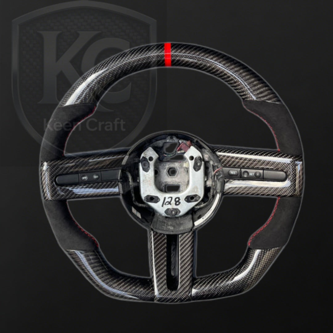 Ford 2005-2009 Mustang Carbon Fiber Steering Wheel | Keen Craft