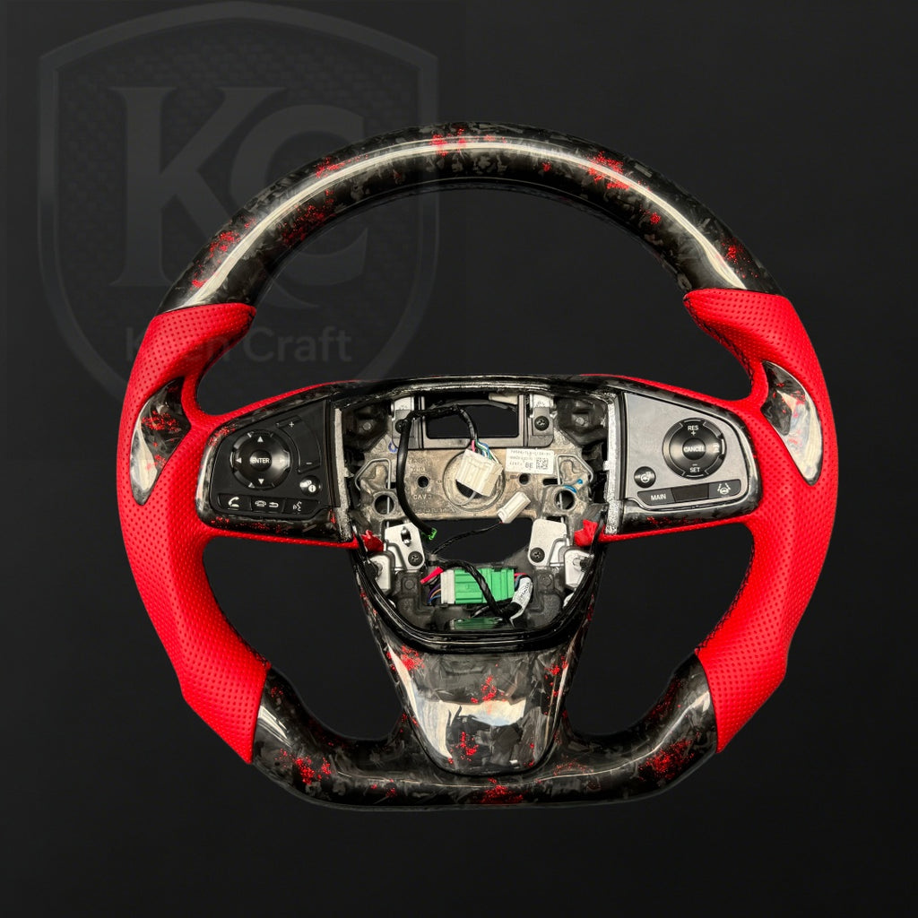 Honda CRV 2017-2018 Custom Carbon Fiber Steering Wheel | Keen Craft