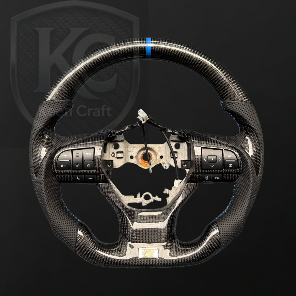 Lexus 2016-2022 RX350 450h / ES350 ES300/ GS350 GS450 / LX570 / GX460 / GS300 GS200T Carbon Fiber Steering Wheel | Keen Craft