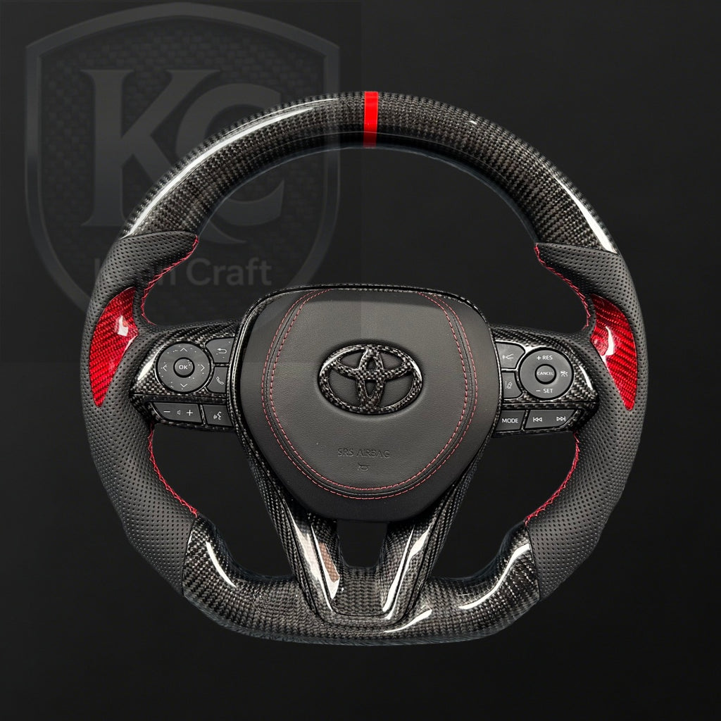 Toyota 2019-2026 Corolla Hatchback RAV4 Carbon Fiber Steering Wheel | Keen Craft
