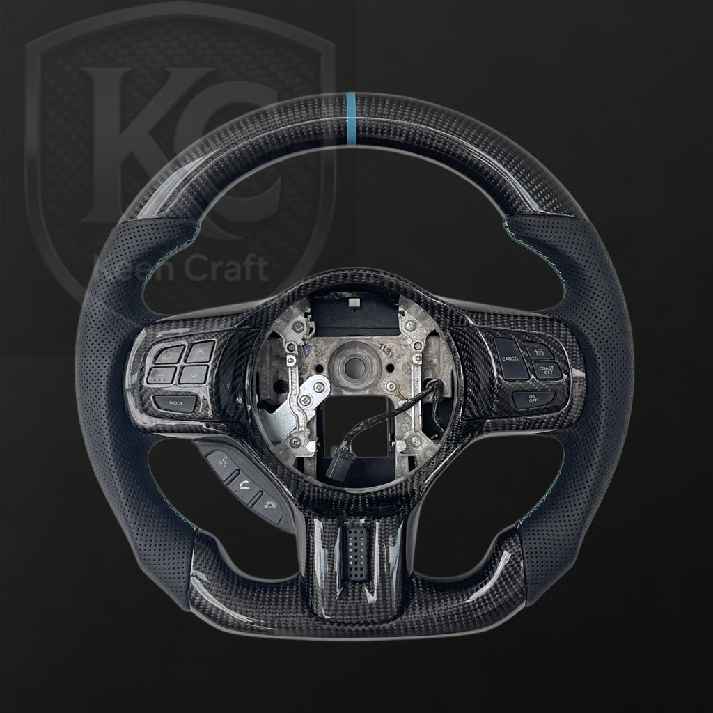 Mitsubishi Evolution 2008-2015 EVO X/Lancer Carbon Fiber Steering Wheel | Keen Craft