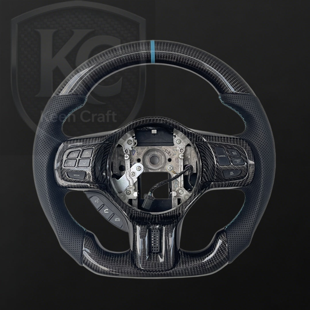 Mitsubishi Evolution 2008-2015 EVO X/Lancer Carbon Fiber Steering Wheel | Keen Craft