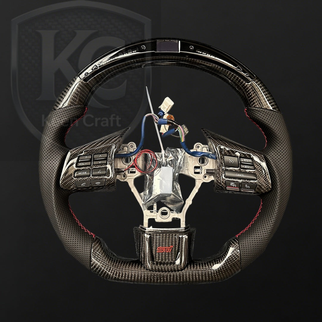 Subaru 2015-2021 WRX STI Carbon Fiber Steering Wheel | Keen Craft