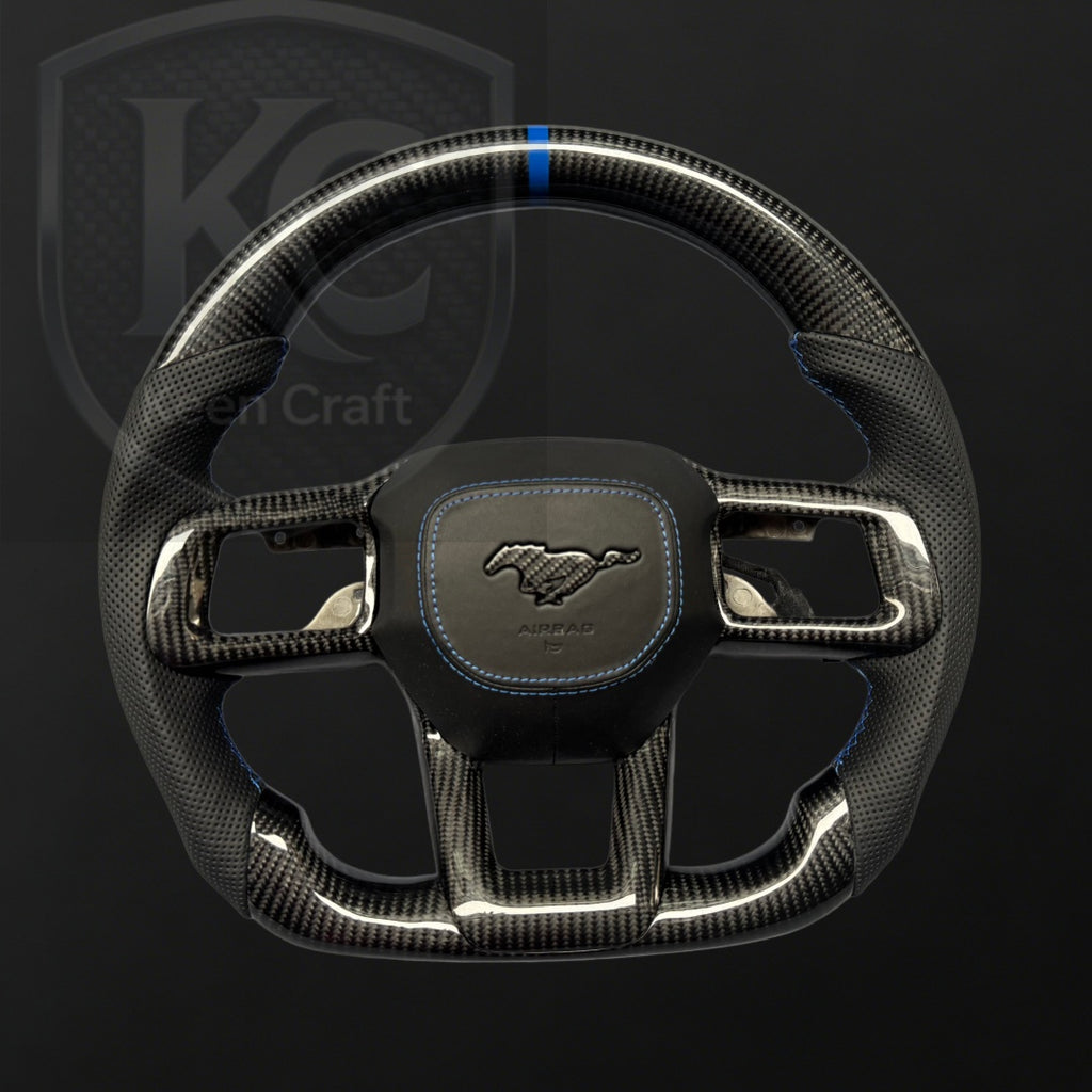 Ford 2024-2025 Mustang S650 Carbon Fiber Steering Wheel | Keen Craft