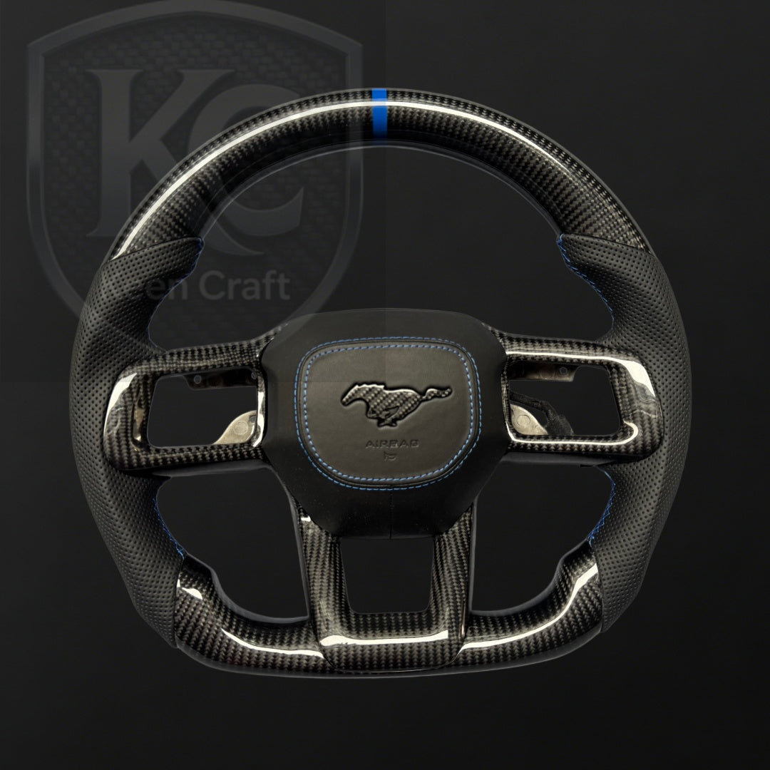 Ford 2024-2025 Mustang S650 Carbon Fiber Steering Wheel | Keen Craft