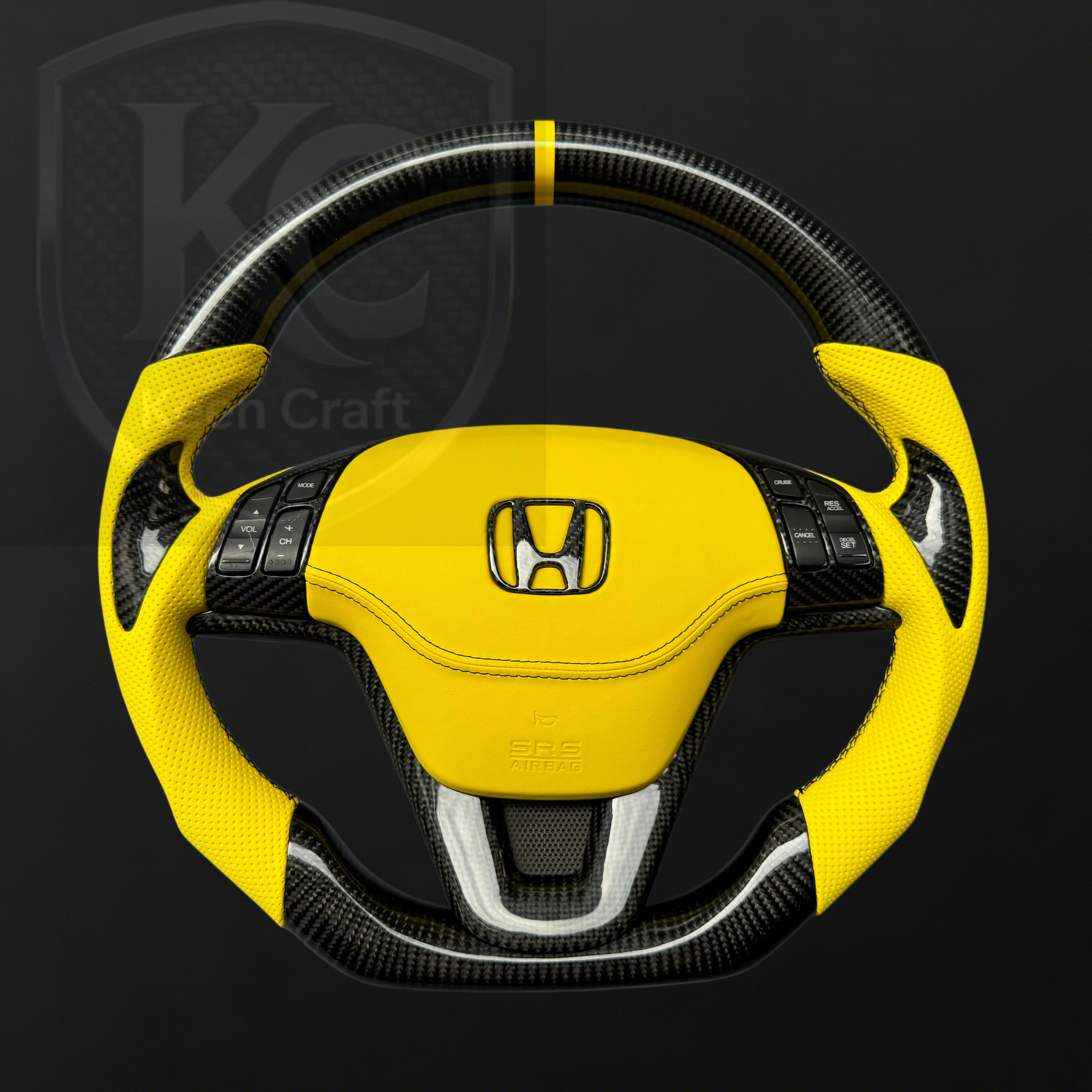 Custom Honda 2007-2011 CRV Carbon Fiber Steering Wheel | Keen Craft