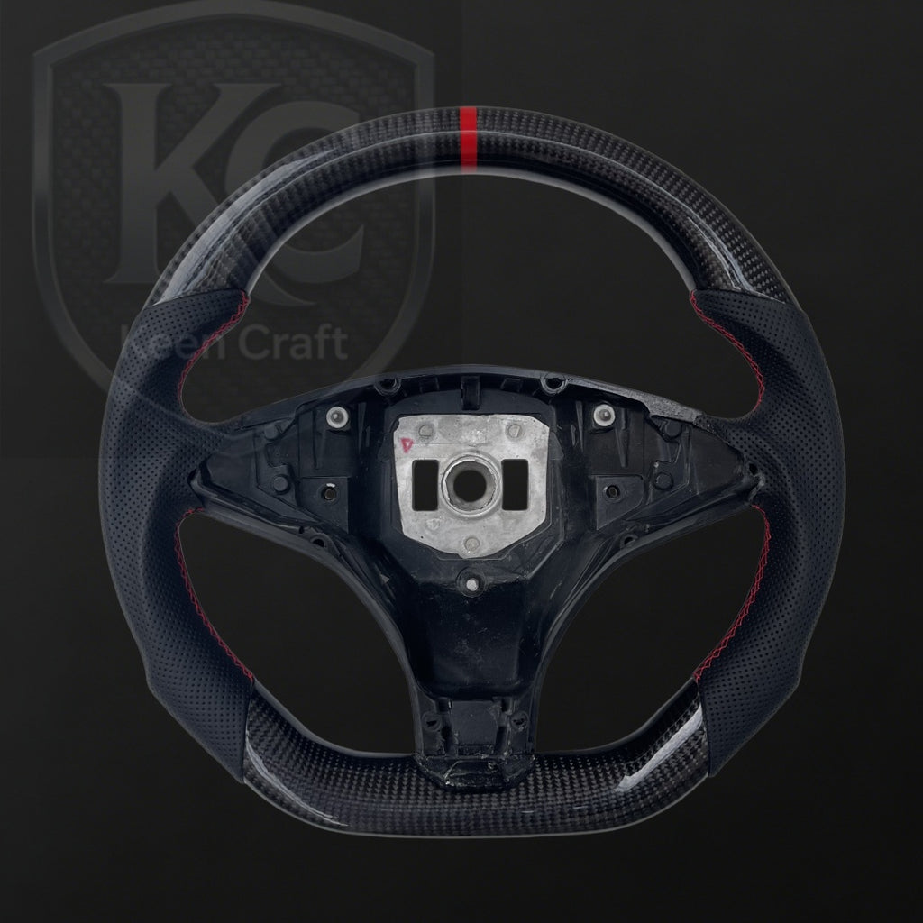 Tesla Model S / X Yoke Carbon Fiber Steering Wheel | Keen Craft