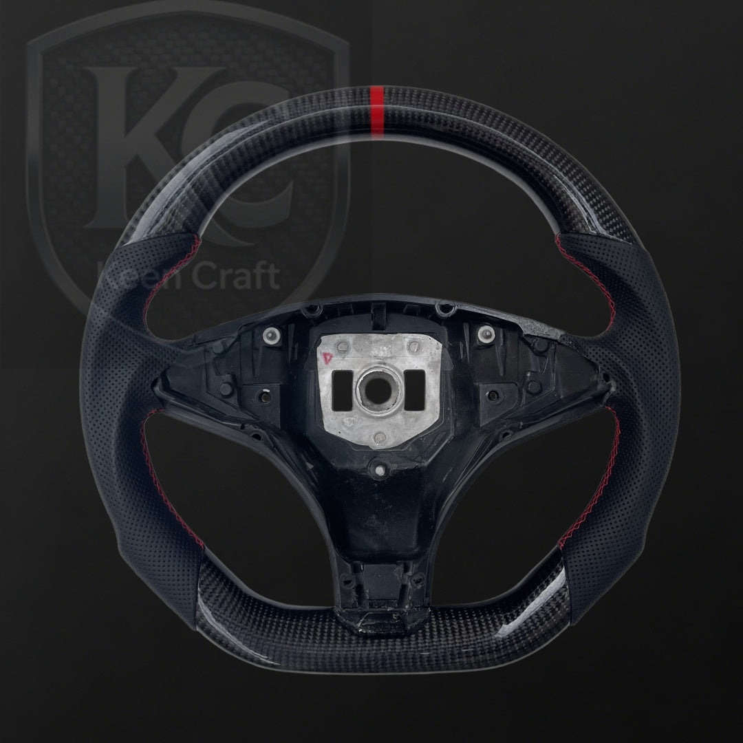 Tesla Model S / X Yoke Carbon Fiber Steering Wheel | Keen Craft