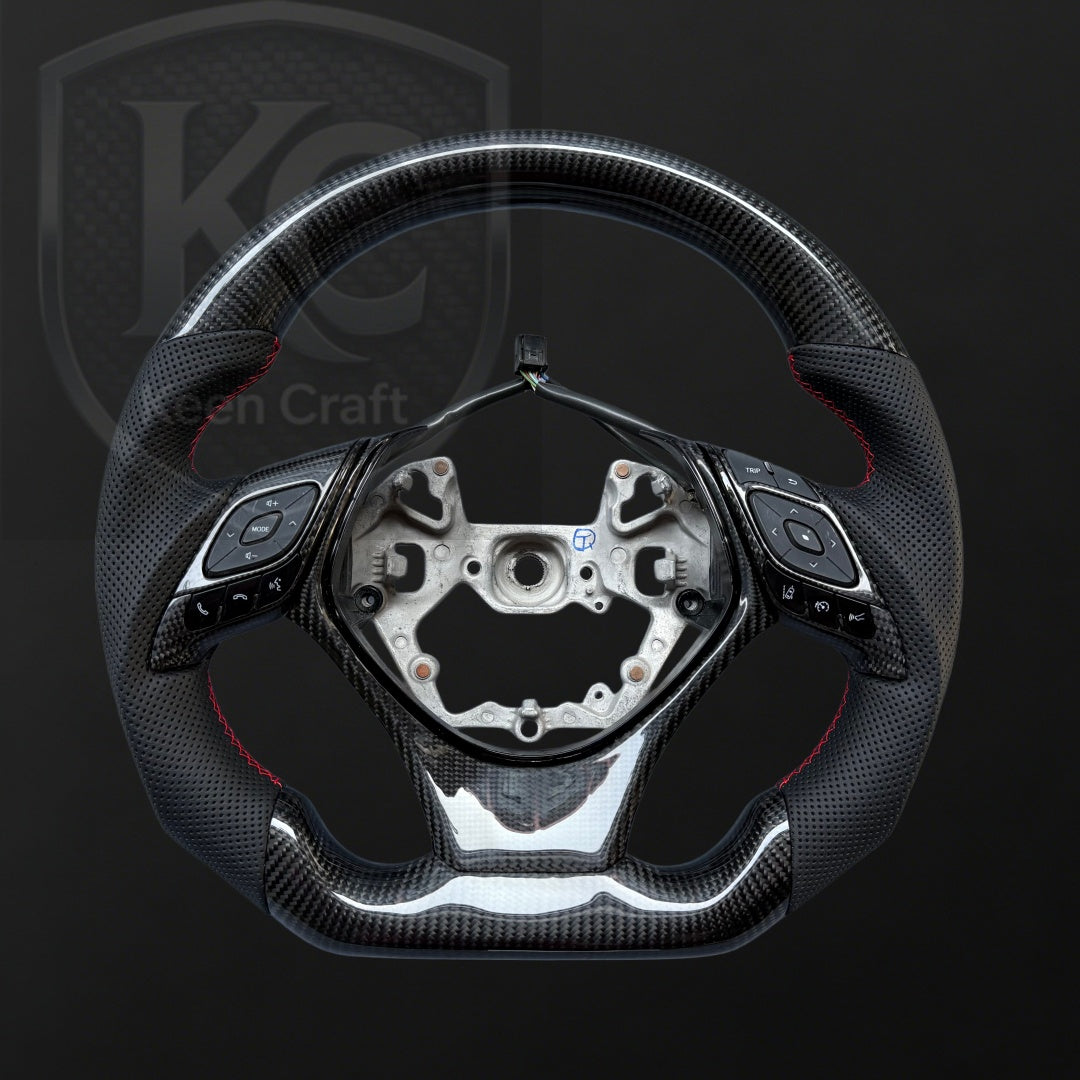 Toyota C-HR 2018-2023 Carbon Fiber Steering Wheel | Keen Craft