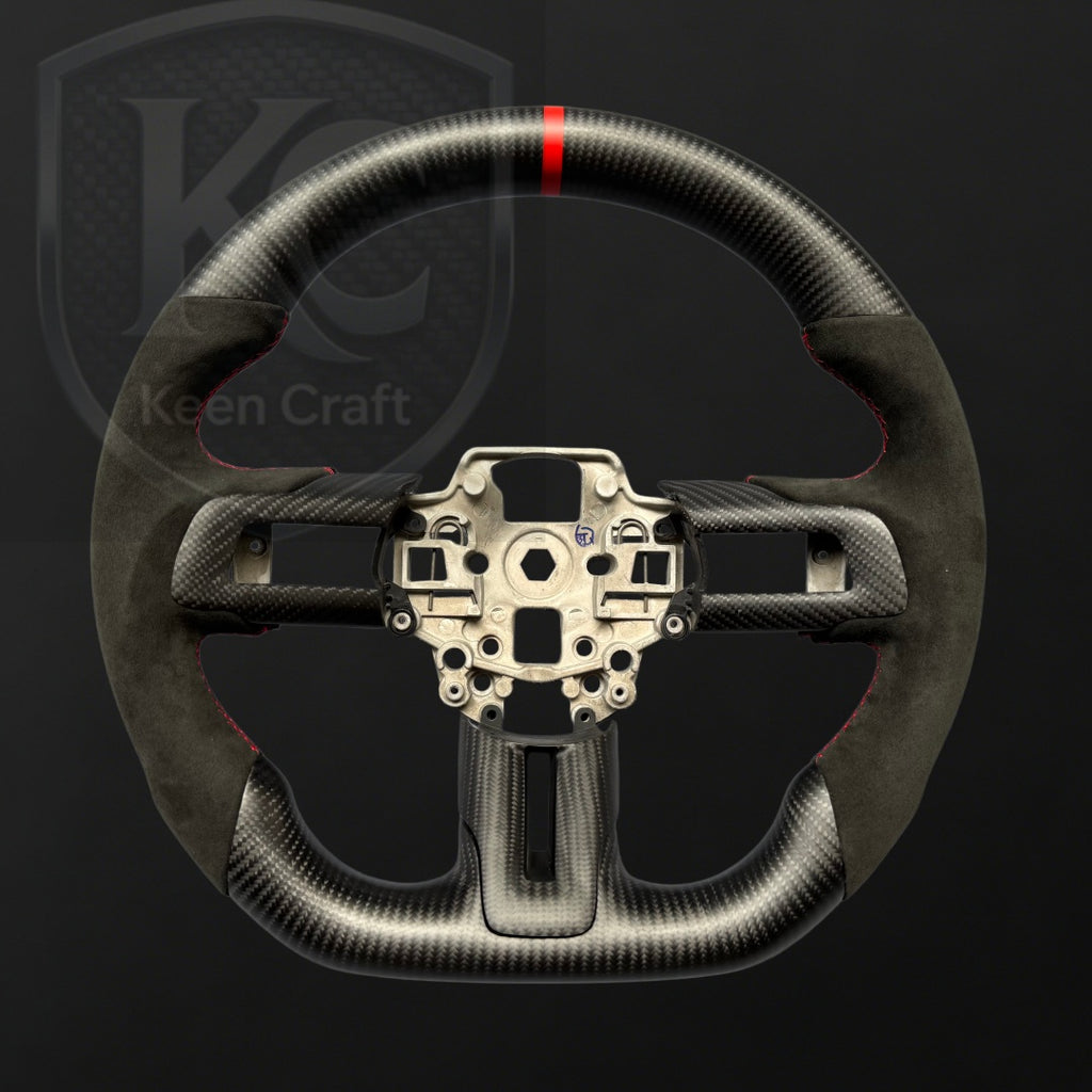Ford 2018-2023 Mustang Carbon Fiber Steering Wheel | Keen Craft