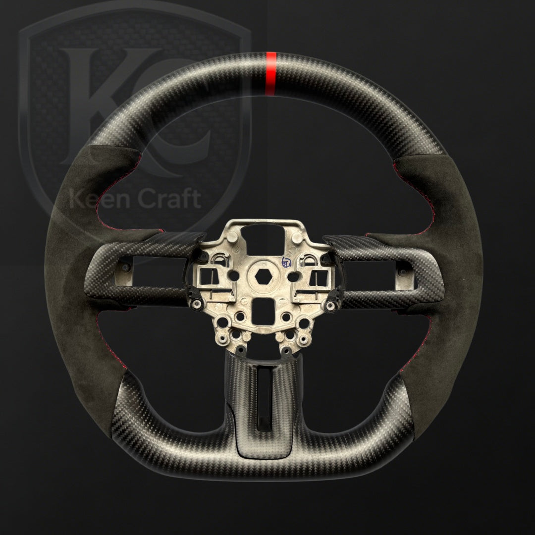 Ford 2018-2023 Mustang Carbon Fiber Steering Wheel | Keen Craft