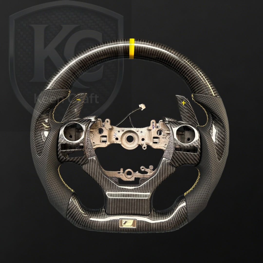 Lexus 2014-2026 IS CT200h NX RC RCF Carbon Fiber Steering Wheel | Keen Craft
