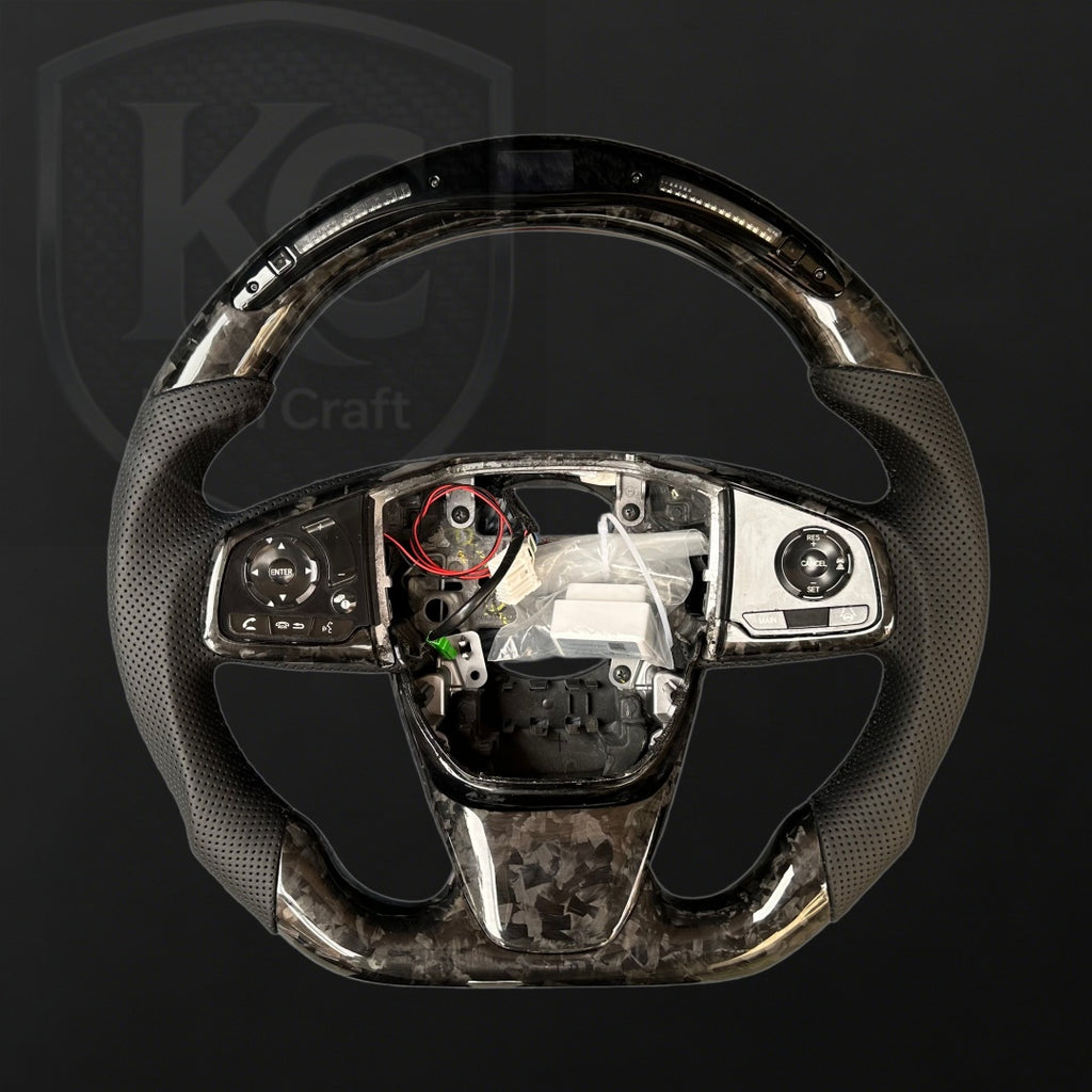 Honda CRV 2017-2018 Custom Carbon Fiber Steering Wheel | Keen Craft