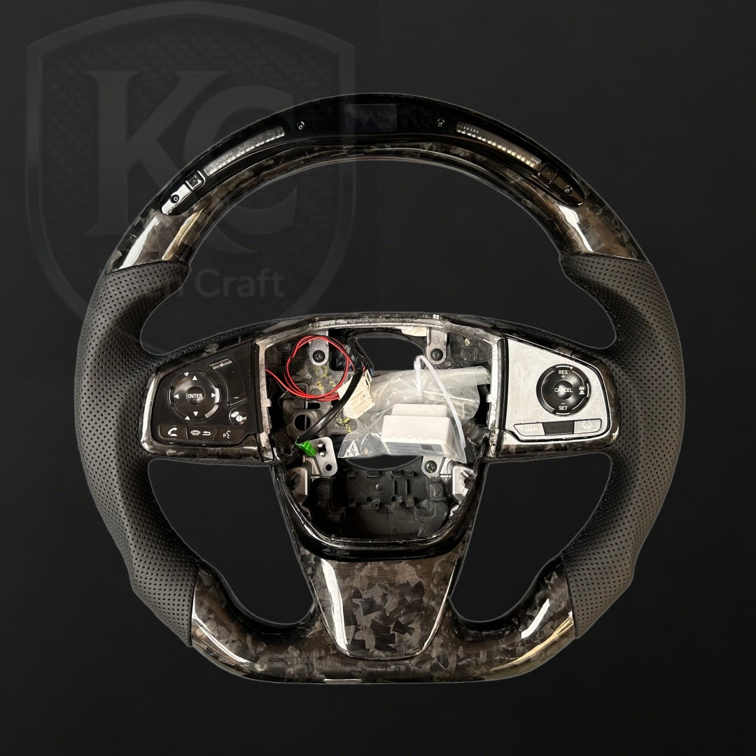 Honda CRV 2017-2018 Custom Carbon Fiber Steering Wheel | Keen Craft