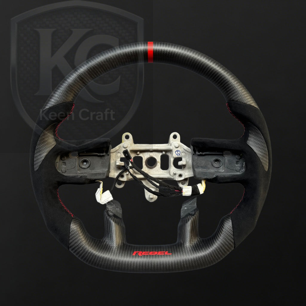 Ram 2019-2023 1500 2500 3500  Carbon Fiber Steering Wheel | Keen Craft