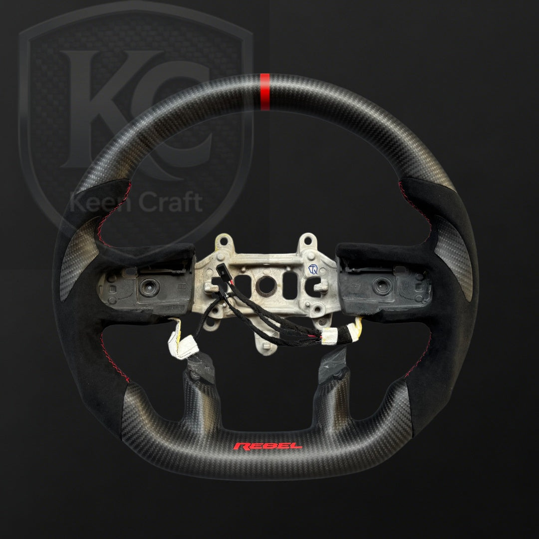 Ram 2019-2023 1500 2500 3500  Carbon Fiber Steering Wheel | Keen Craft