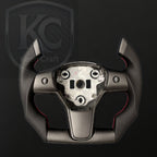 Tesla Model 3 Y Carbon Fiber Steering Wheel | Keen Craft