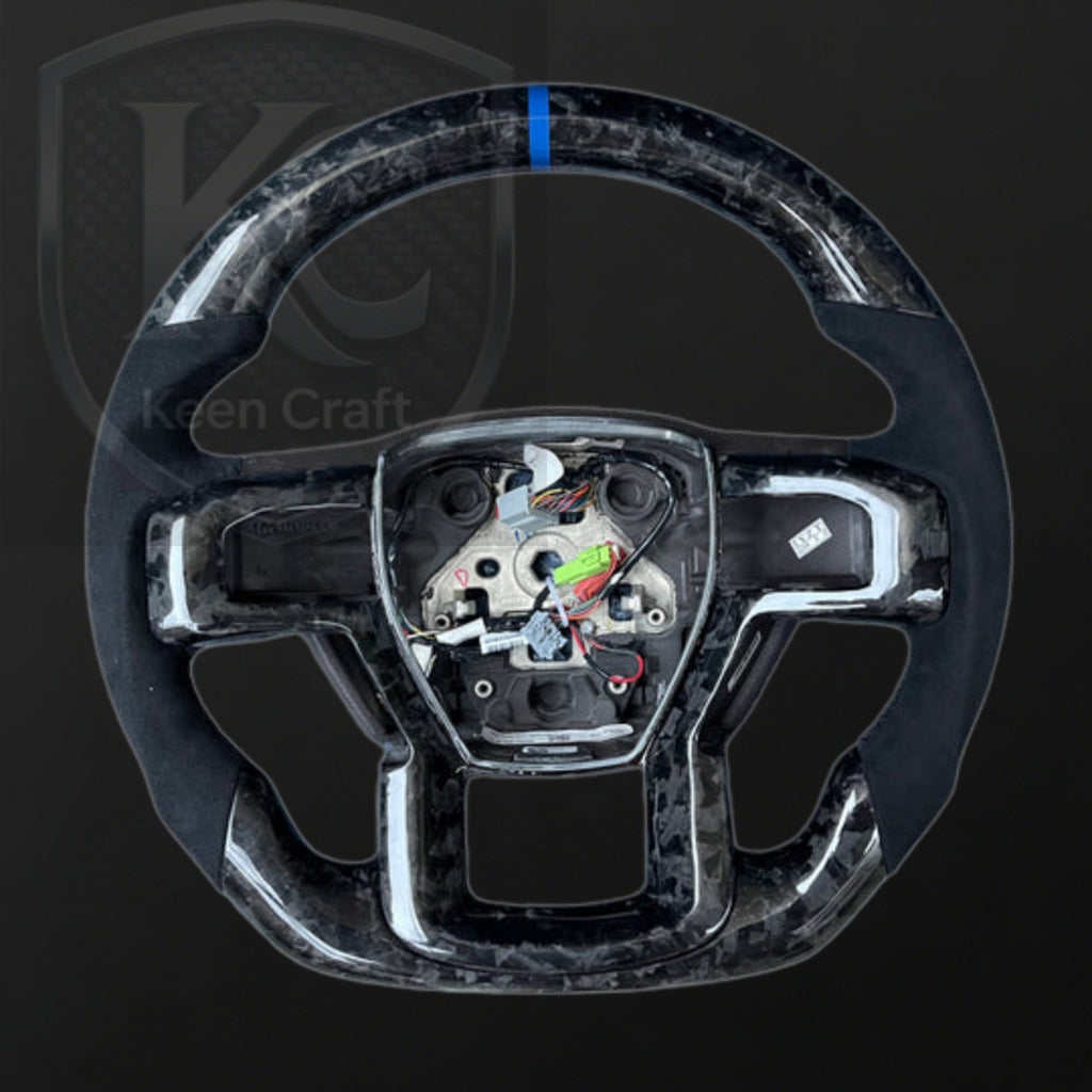 Ford 2015-2020 F150 Raptor / 2017-2022 F250/ 2017-2022 F350/2018-2020 Expedition Carbon Fiber Steering Wheel | Keen Craft