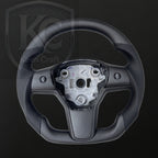 Tesla Model 3 Y Carbon Fiber Steering Wheel | Keen Craft