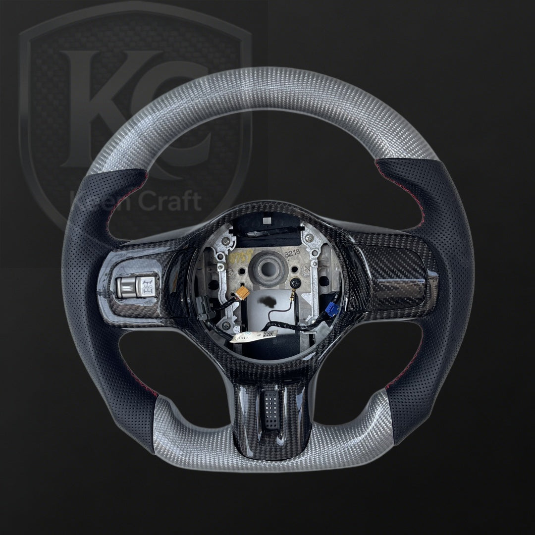 Mitsubishi Evolution 2008-2015 EVO X/Lancer Carbon Fiber Steering Wheel | Keen Craft