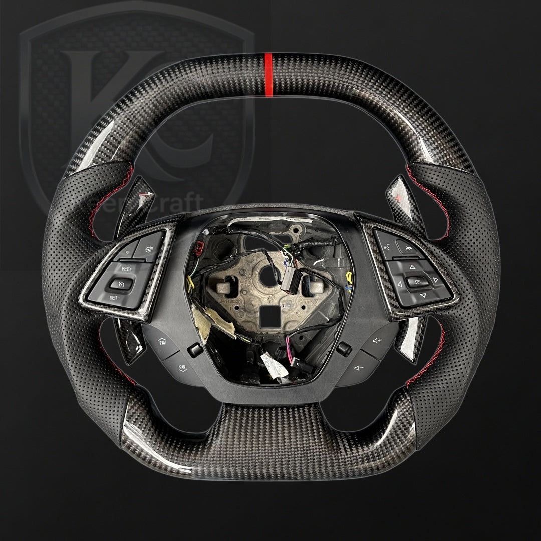 Chevrolet 2016-2023 Camaro Carbon Fiber Steering Wheel | Keen Craft