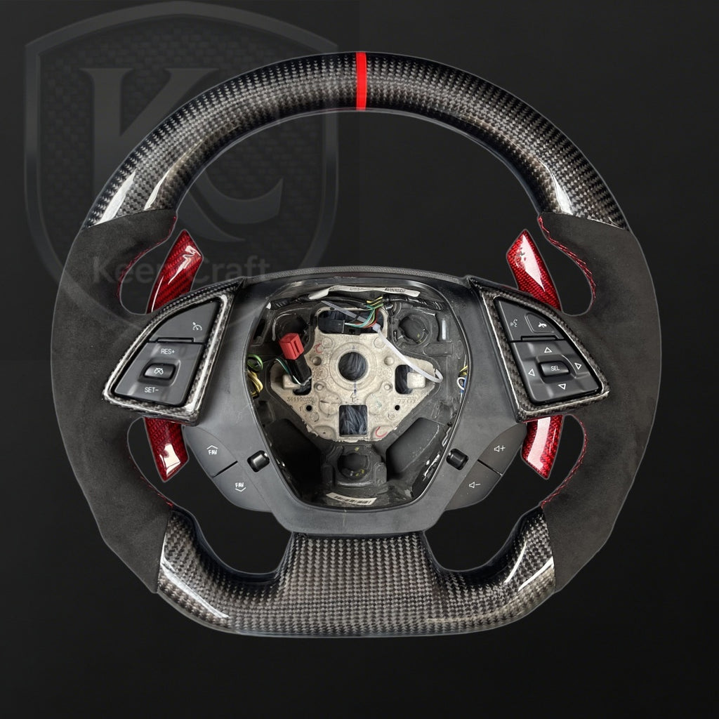 Chevrolet 2016-2023 Camaro Carbon Fiber Steering Wheel | Keen Craft