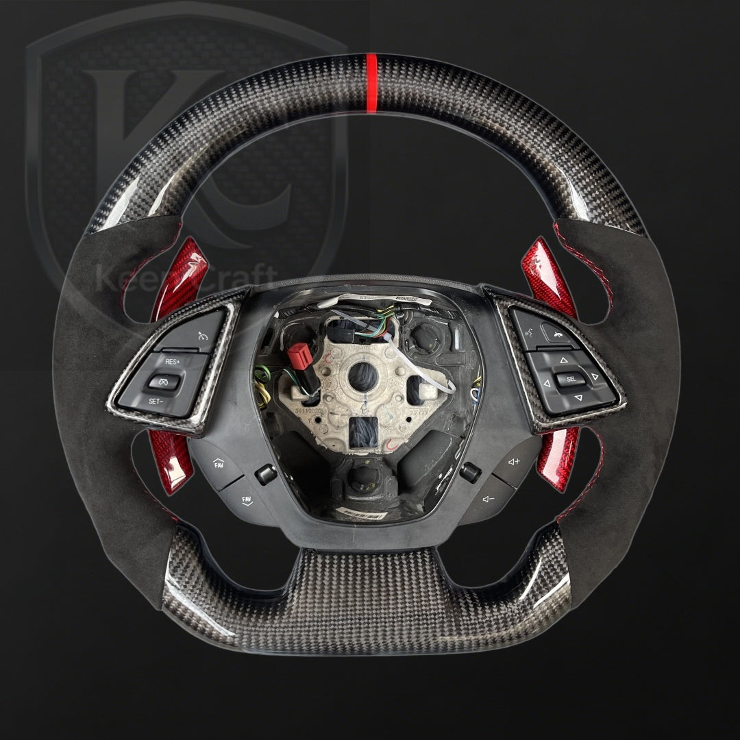 Chevrolet 2016-2023 Camaro Carbon Fiber Steering Wheel | Keen Craft