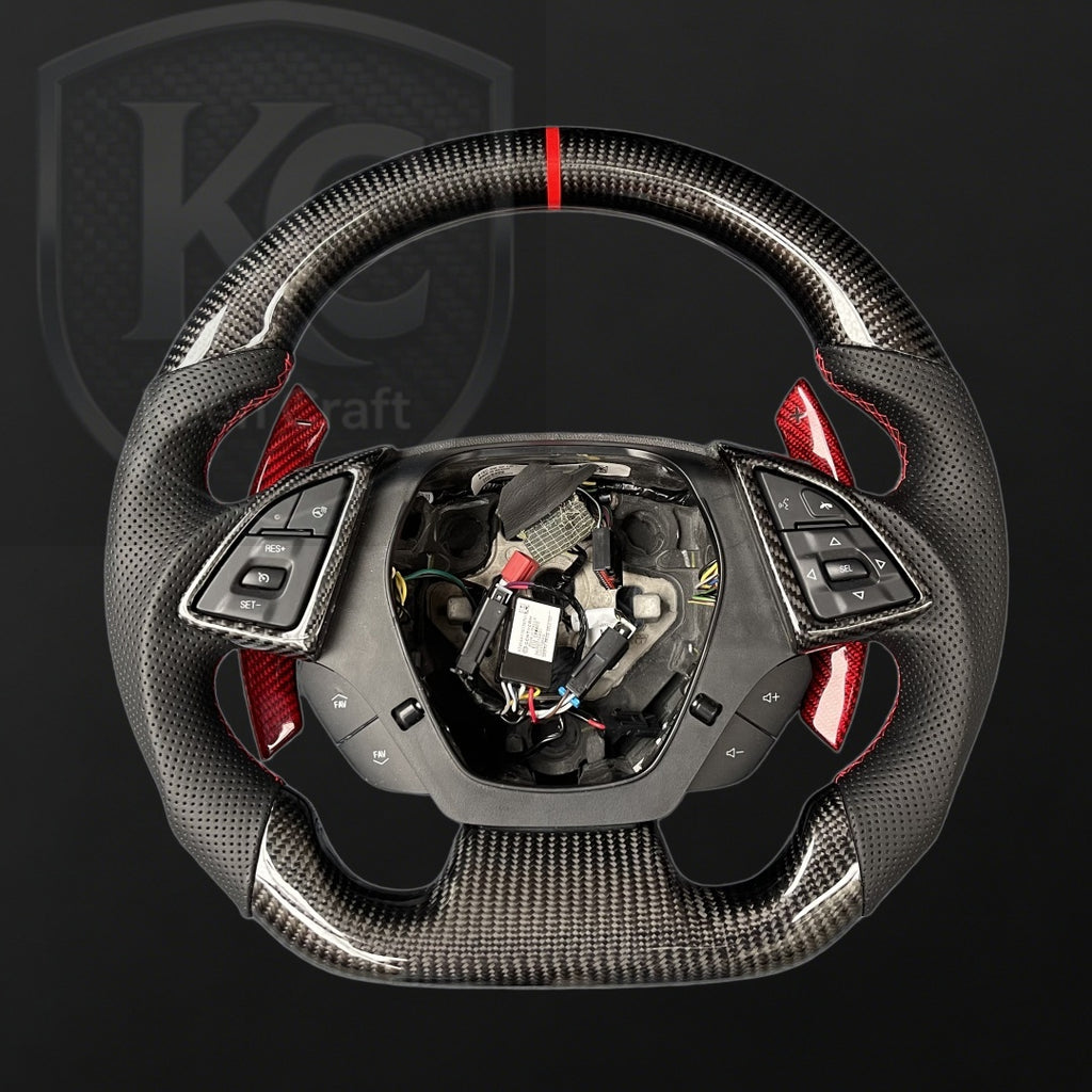 Chevrolet 2016-2023 Camaro Carbon Fiber Steering Wheel | Keen Craft