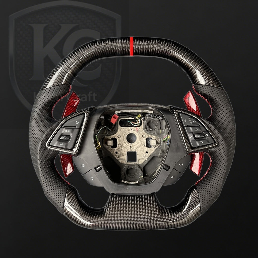 Chevrolet 2016-2023 Camaro Carbon Fiber Steering Wheel | Keen Craft