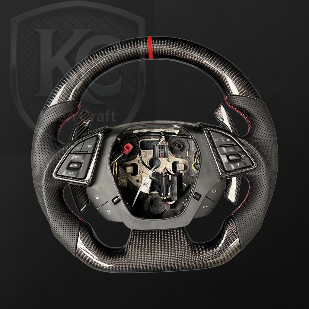 Chevrolet 2016-2023 Camaro Carbon Fiber Steering Wheel | Keen Craft
