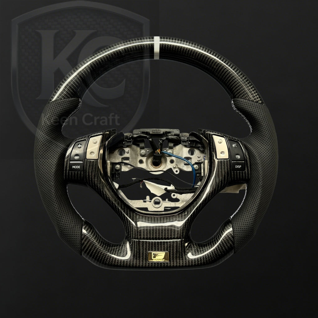 Lexus 2013-2015 GS350 GS450 / ES300 ES350 / RX350 RX450 Carbon Fiber Steering Wheel | Keen Craft