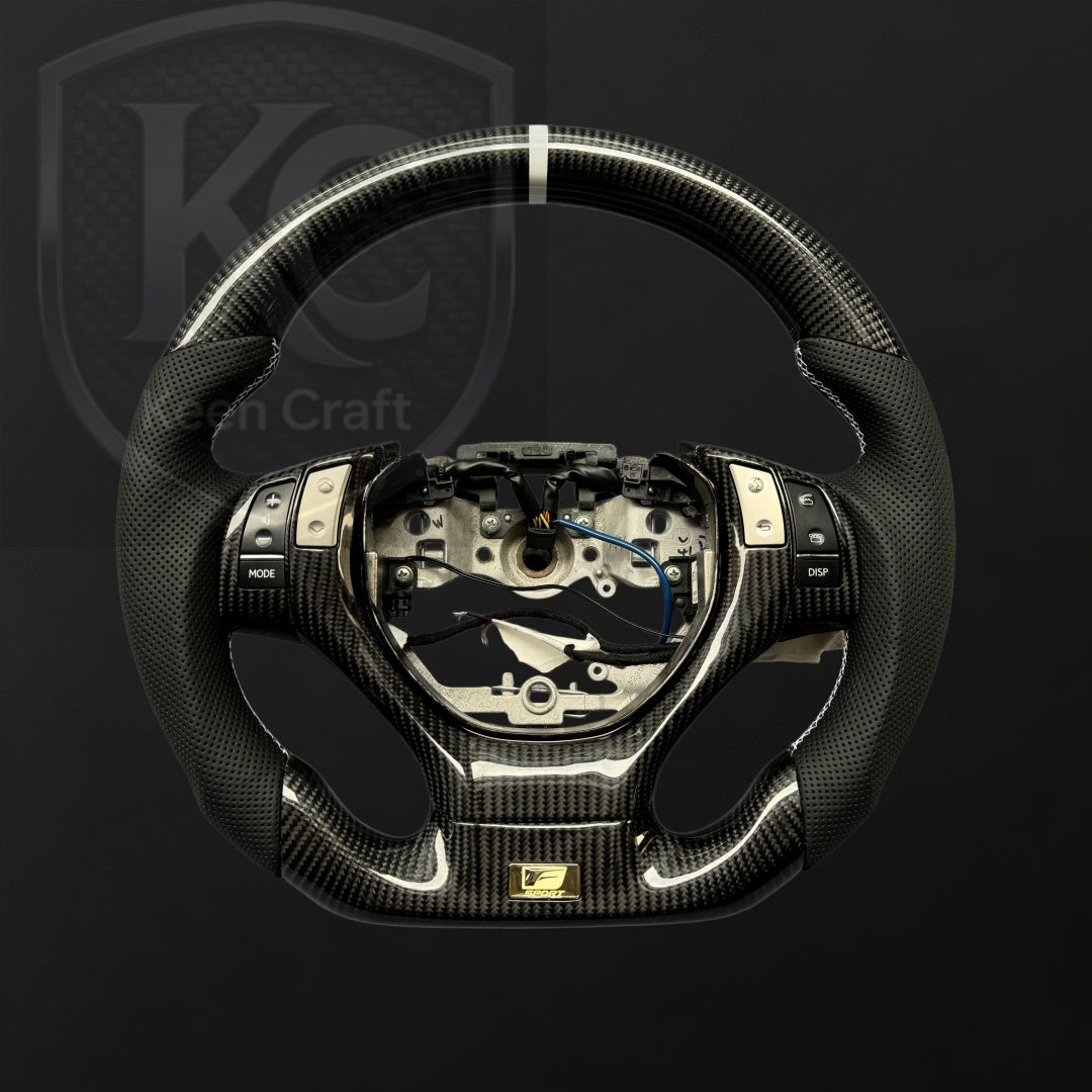 Lexus 2013-2015 GS350 GS450 / ES300 ES350 / RX350 RX450 Carbon Fiber Steering Wheel | Keen Craft