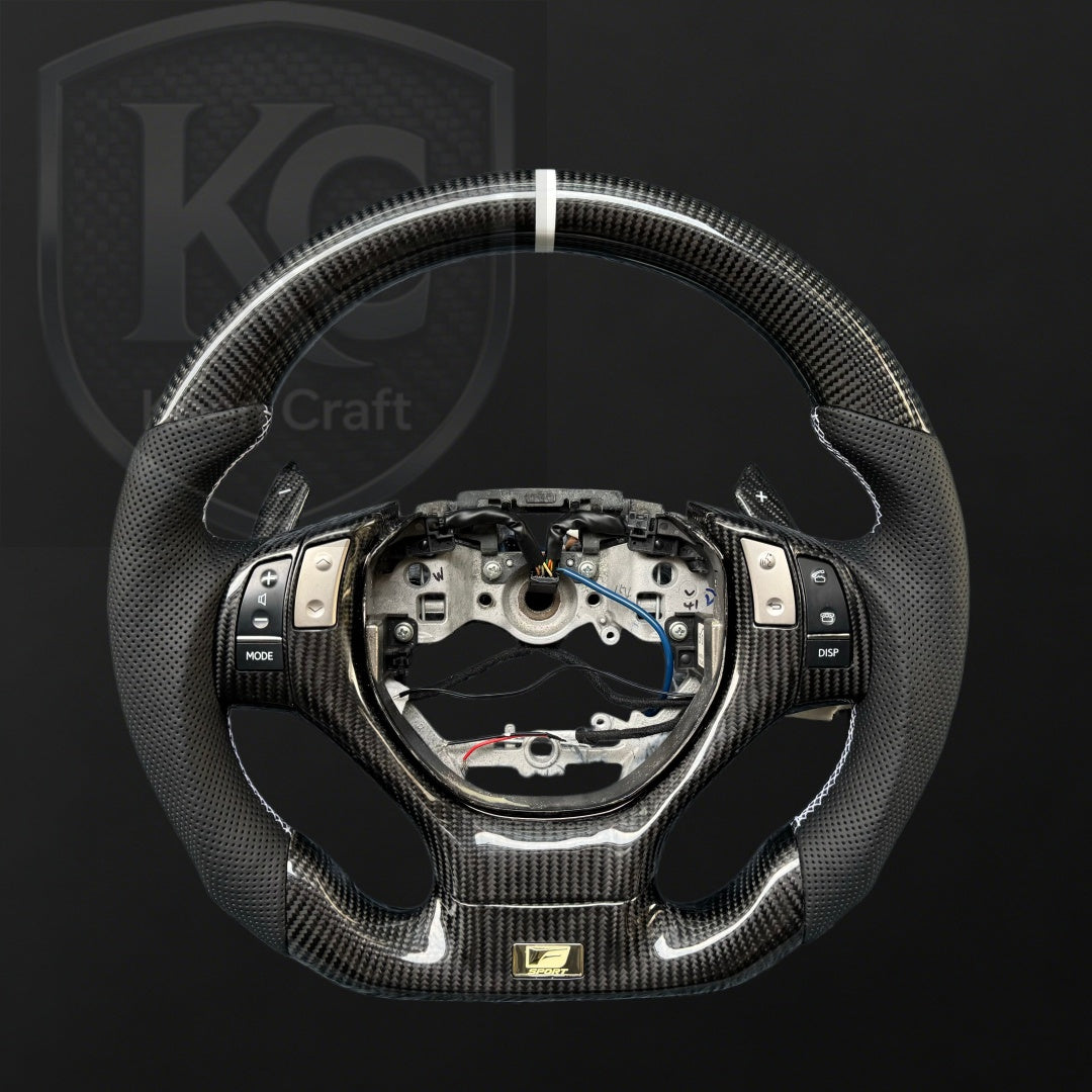 Lexus 2013-2015 GS350 GS450 / ES300 ES350 / RX350 RX450 Carbon Fiber Steering Wheel | Keen Craft