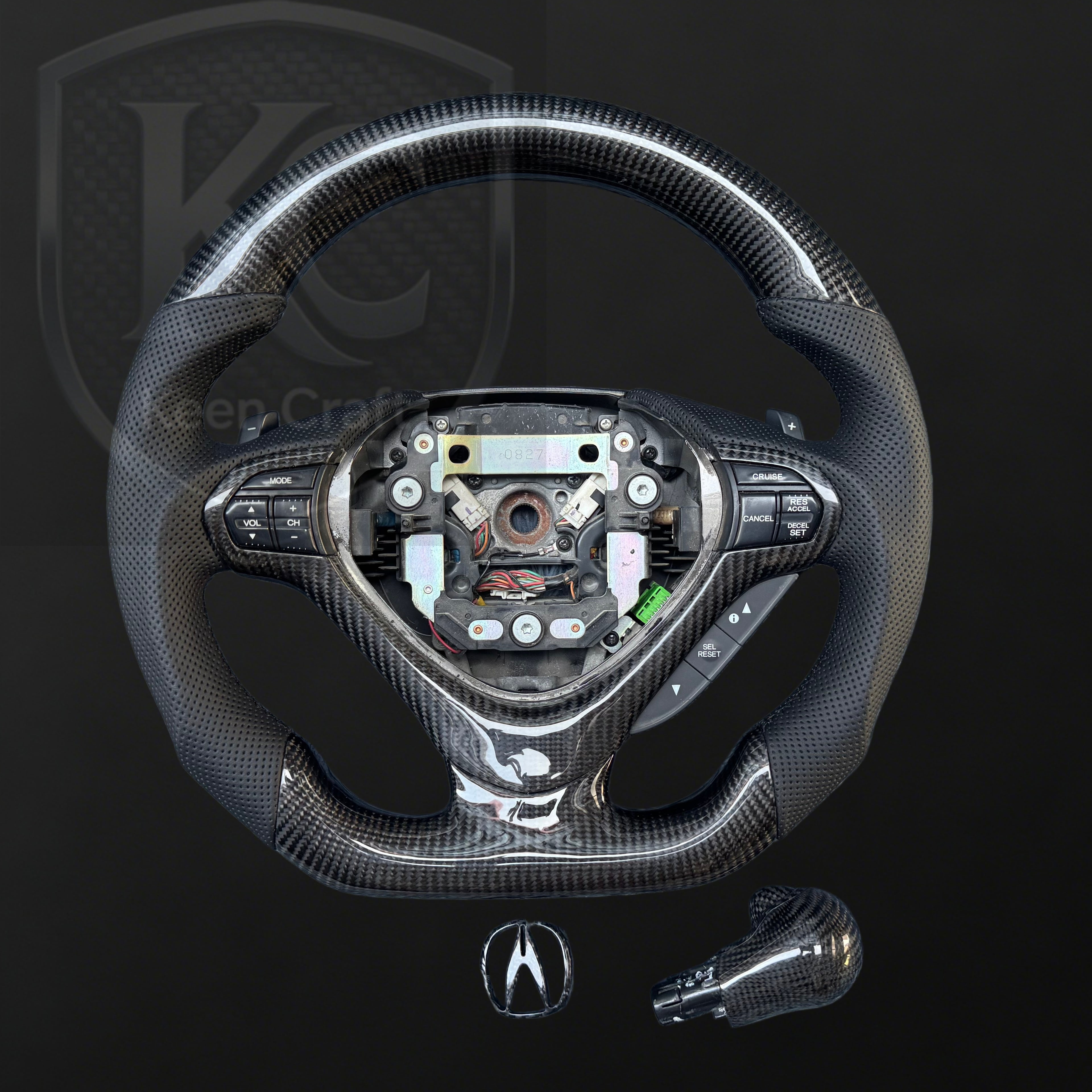 Acura TSX 2009-2014 Carbon Fiber Steering Wheel | Keen Craft