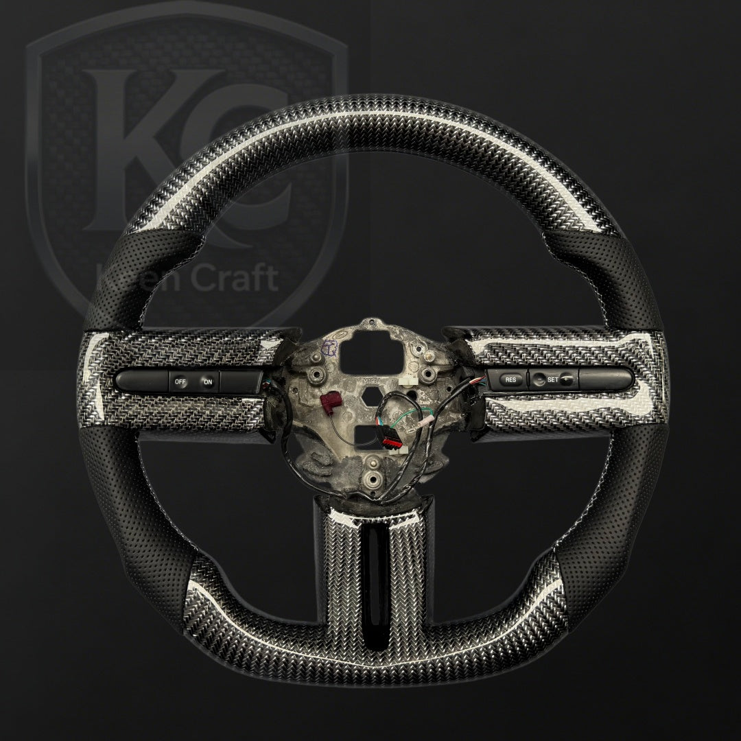 Ford 2005-2009 Mustang Carbon Fiber Steering Wheel | Keen Craft