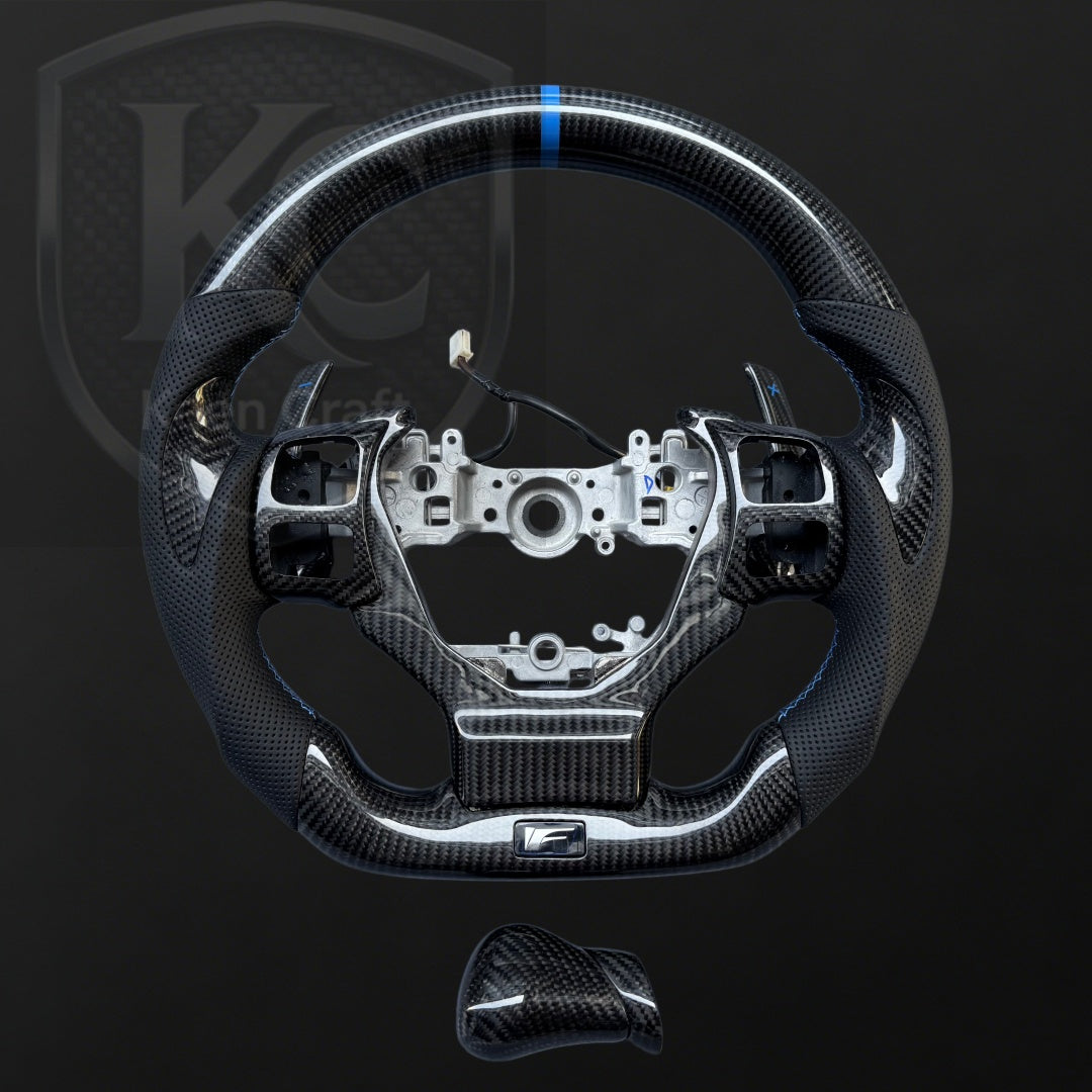 Lexus 2014-2026 IS CT200h NX RC RCF Carbon Fiber Steering Wheel | Keen Craft