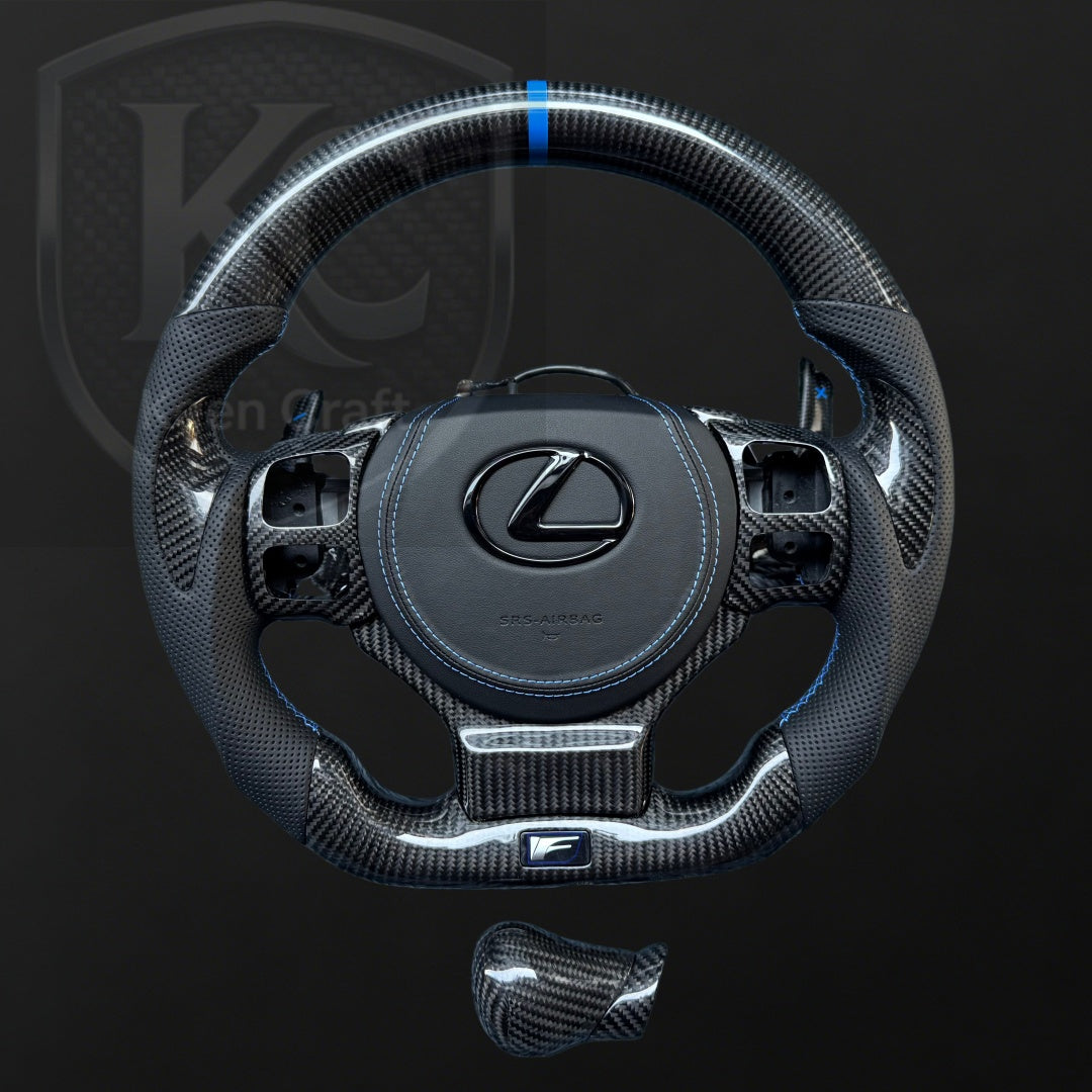 Lexus 2014-2026 IS CT200h NX RC RCF Carbon Fiber Steering Wheel | Keen Craft