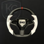 Tesla Model S / X Yoke Carbon Fiber Steering Wheel | Keen Craft