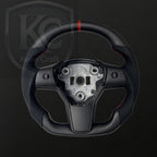 Tesla Model 3 Y Carbon Fiber Steering Wheel | Keen Craft